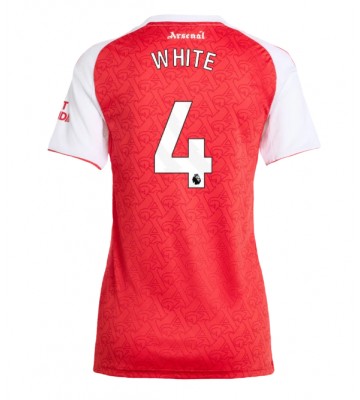 Arsenal Ben White #4 Hjemmebanetrøje Dame 2025-26 Kortærmet
